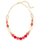 Ashley Cooper(tm) Coral Multi Beaded Open Link Necklace - image 1