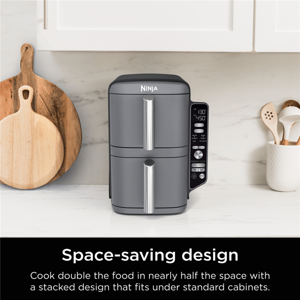 Ninja® DoubleStack XL 6-in-1 2-Basket Space Saving Air Fryer