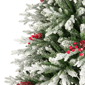 Northlight Real Touch™ 6.5ft. Flocked Grove Fir Christmas Tree - image 4