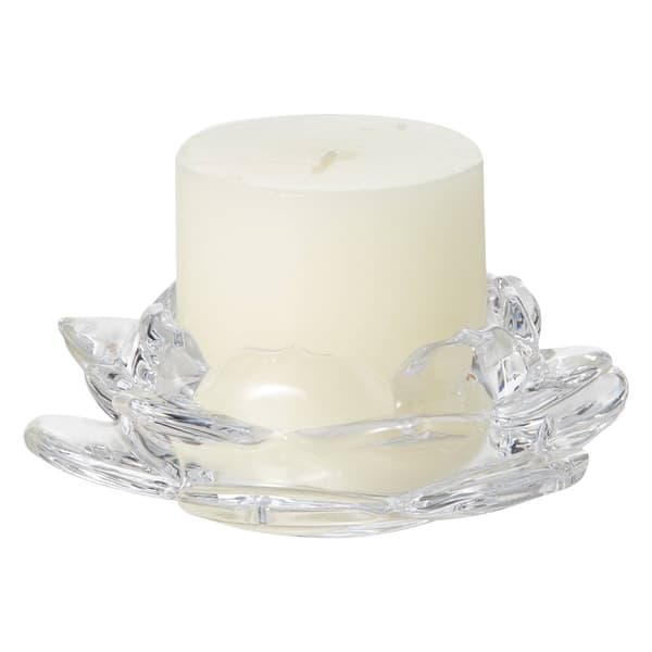 Godinger Lotus Pillar Candle Holder - image 