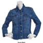 Womens Baccini Fray Hem Trucker Jacket - image 2
