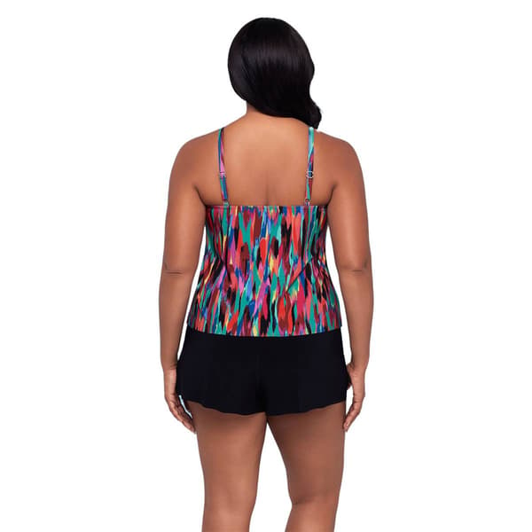 Womens Swimshaper Abstract Mosaic Farrah Swimsuit Romper