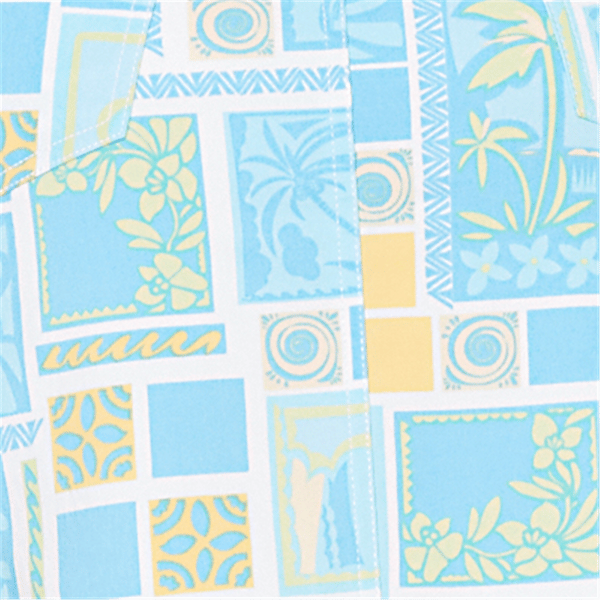 Petite Hearts of Palm Aqua Fresh Tropical Geometric Skort