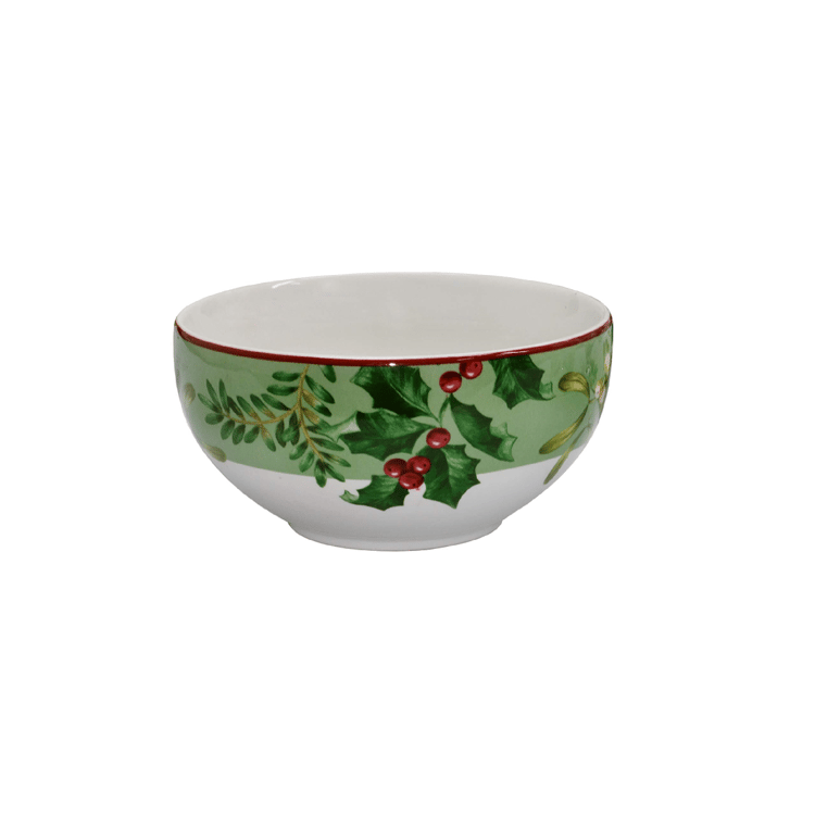 222 Fifth Christmas Foliage 12pc. Porcelain Dinnerware Set