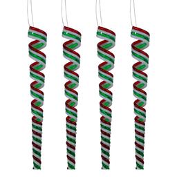 Northlight Seasonal Multicolor Candy Curls Ornaments - Pack of 4