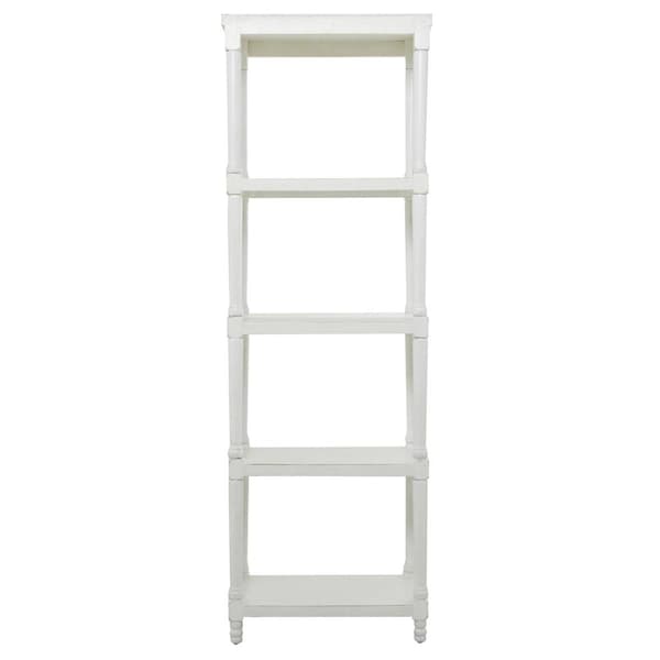 9th & Pike&#174; Farmhouse White Wood Shelving Unit