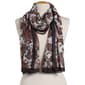 Womens Renshun Floral Silk Oblong Scarf - image 1