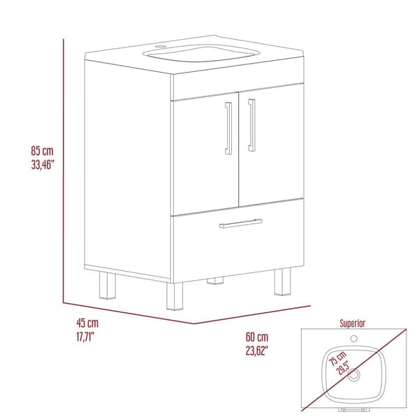 FM FURNITURE Otello Single Bathroom Vanity