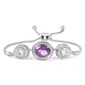 Haus of Brilliance Purple Amethyst & Blue Topaz Bolo Bracelet - image 2