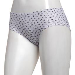 Womens Laura Ashley(R) Ribbed Nylon Hipster Panties - LS8444AO