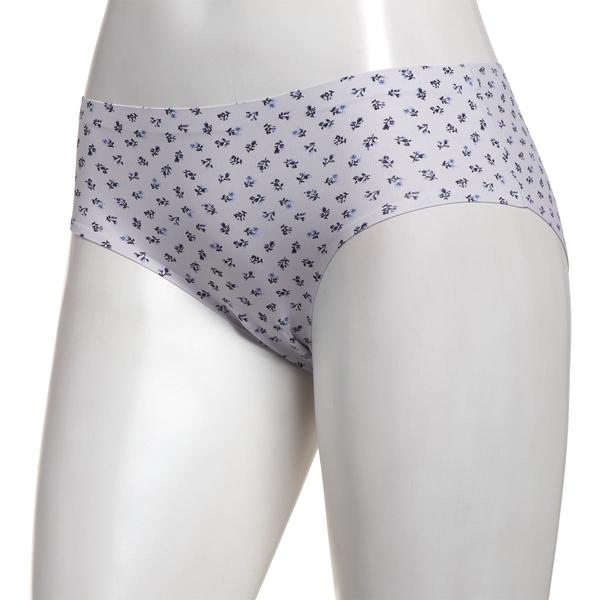 Womens Laura Ashley(R) Ribbed Nylon Hipster Panties - LS8444AO