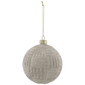 Northlight White Geometric Glass Ball Christmas Ornament - image 2