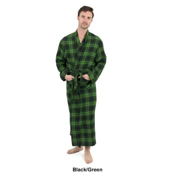 Mens Leveret Flannel Plaid Robe Boscov s