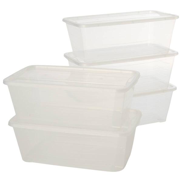 Mazel 5pk. 6qt. Stackable Shoe Boxes - image 