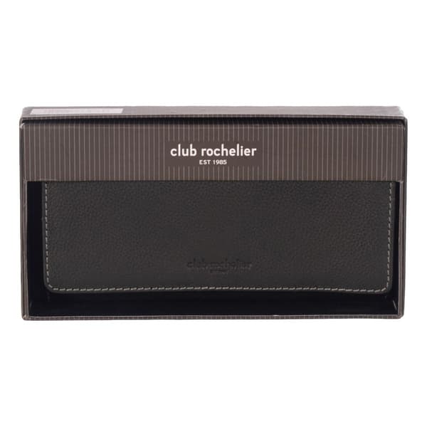 Womens Club Rochelier RFID Trifold Clutch Wallet with Gusset