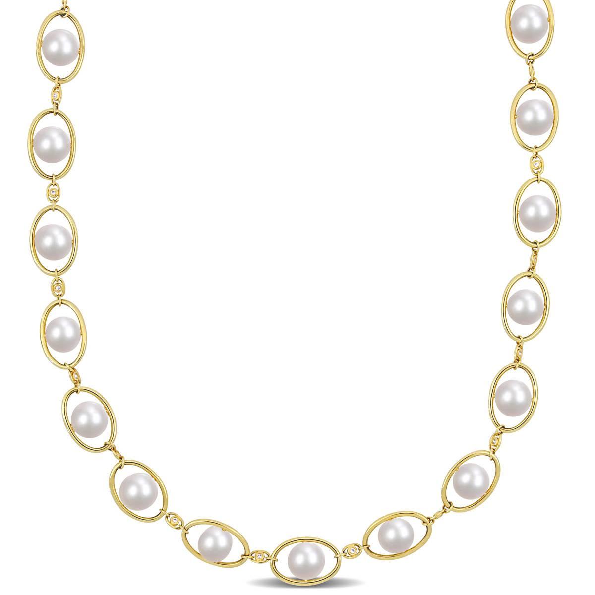 Gemstone Classics™ 18kt. Yellow Gold Pearl Bead Necklace