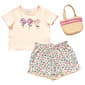 Toddler Girl BTween(R) Flower Applique Tee & Floral Shorts Set - image 1