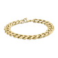 Mens Lynx Gold-Tone Ion Plated Curb Chain Necklace & Bracelet Set - image 3