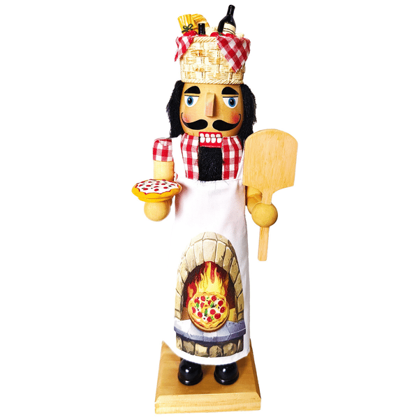 Santa''s Workshop 14in. Pizzeria Nutcracker