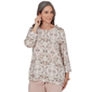 Womens Alfred Dunner Luxe Be A Lady Faded Kaleidoscope Blouse - image 3