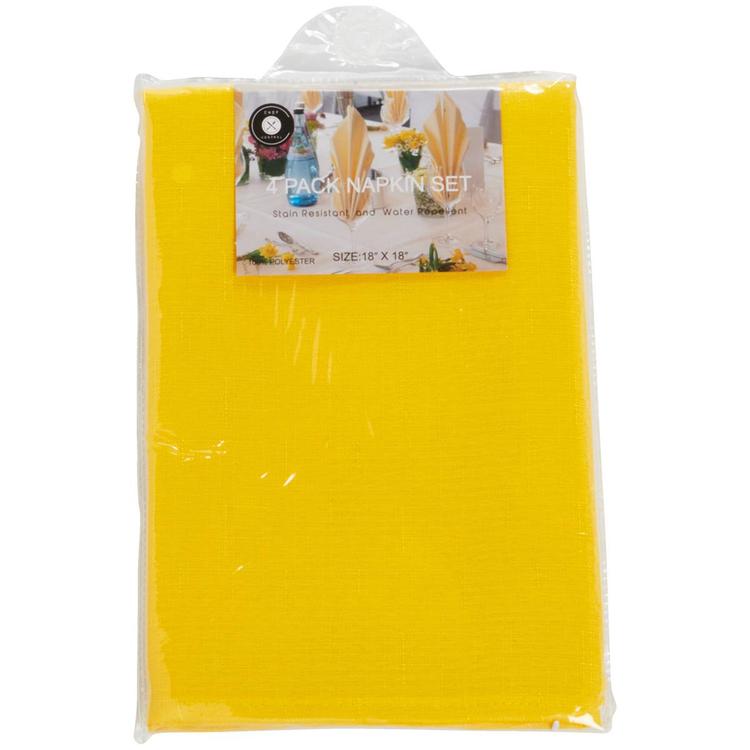 Oxford Solid Napkins - Set of 4
