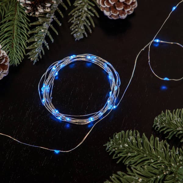 Northlight Seasonal 50ct. Blue LED Micro Fairy Christmas Lights