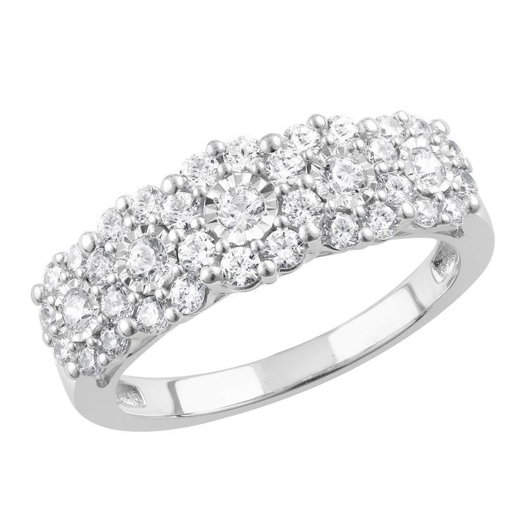 Nova Star® White Gold Lab Grown Diamond Engagement Ring