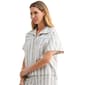 Womens CITY BLUES Short Wide Sleeve Stripe Blouse - image 3