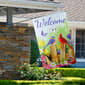 Northlight Seasonal Welcome Birds on a Fence Outdoor Flag - image 3