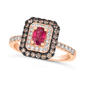 Le Vian(R) Passion Ruby(R) Center Stone & Diamond Cocktail Ring - image 1
