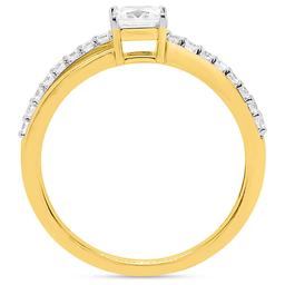 Nova Star® 1/2ctw. Princess & Round Lab-Grown Diamond Ring
