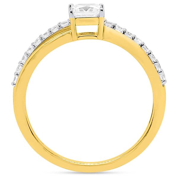 Nova Star® 1/2ctw. Princess & Round Lab-Grown Diamond Ring