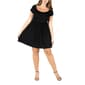 Plus Size 24/7 Comfort Apparel Cap Sleeve Babydoll Dress - image 1