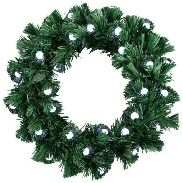 Northlight Color Changing Globe Lights Christmas Wreath - image 