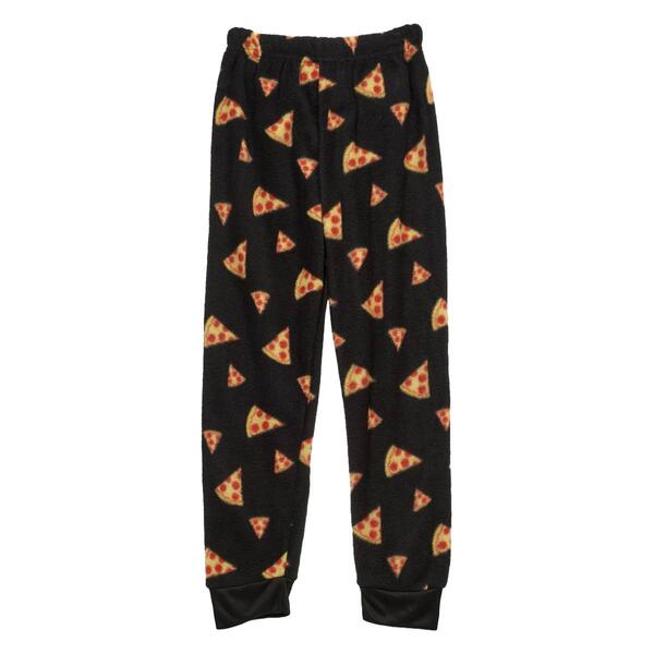 Boys (4-7) Tuff Guys Pizza Micro Fleece Sleep Pants - image 