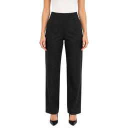 Womens Zac & Rachel Solid Slim Leg Bond 18 Pants