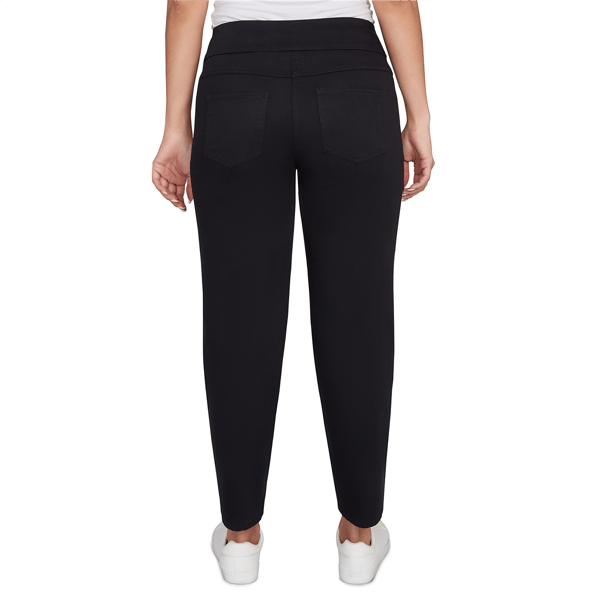 Plus Size Ruby Rd. Key Items Pull On Soft Twill Ankle Pant