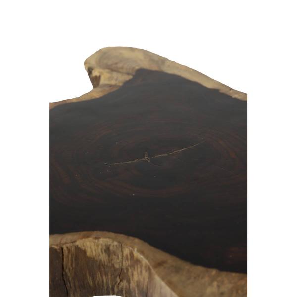 9th & Pike® Black Brown Rosewood/Metal Contemporary Accent Table