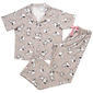 Juniors Peanuts™ Short Sleeve Snoopy Cheetah Long Leg Pajama Set - image 1