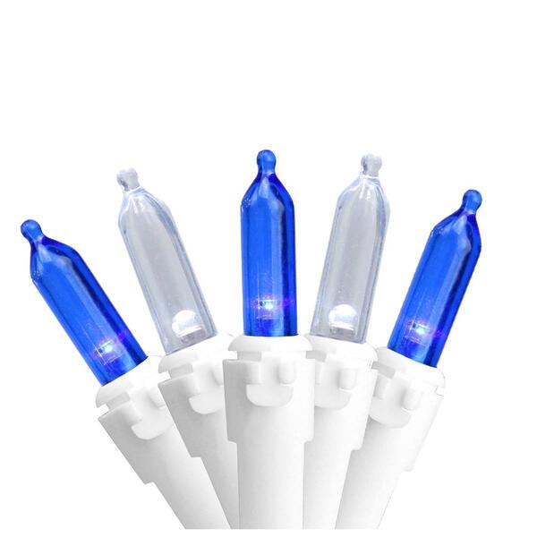 Northlight Seasonal 50ct. Blue/White Mini LED Christmas Lights - image 