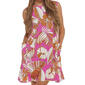 Womens Tiffany & Grey Sleeveless Print ITY Dress - Fuchsia - image 3