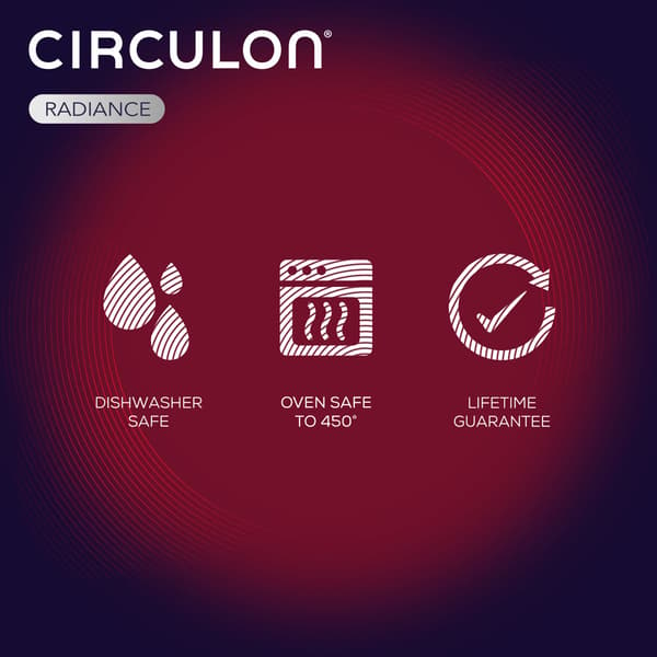 Circulon&#174; Radiance 7.5qt. Hard-Anodized Non-Stick Wide Stockpot