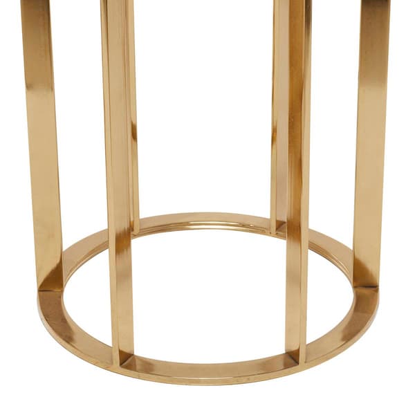 9th & Pike® Gold-Tone Metal Contemporary Accent Table - Set of 2