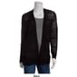 Womens 89th & Madison Long Sleeve Pointelle Crispy Cardigan - image 3