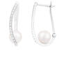 Splendid Pearls 14kt. White Gold Dangling Akoya Pearl Earrings - image 1