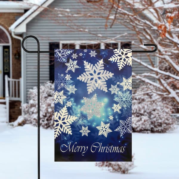Northlight Seasonal Snowflakes Outdoor Garden Flag