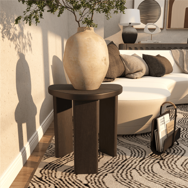 9th & Pike® Modern Black Wood Accent Table