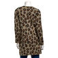 Womens By Design Long Sleeve Leopard Side Pocket Cardigan - image 2