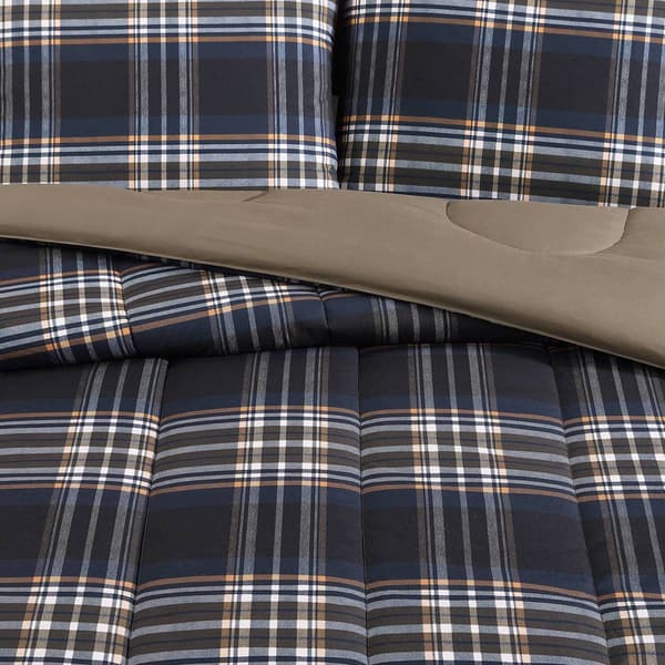 Wrangler City Flats Plaid Microfiber Reversible Comforter Set