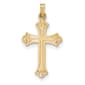 Gold Classics(tm) 14kt. Gold Fleur De Lis Cross Pendant - image 1